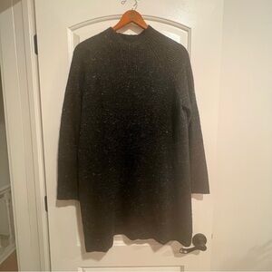 Madewell Black Midi Sweater Dress